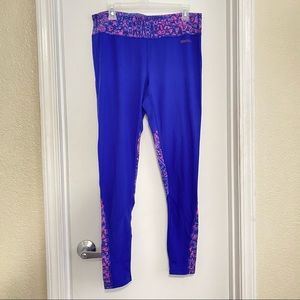 Marmot Purple Colorblock Leggings Large